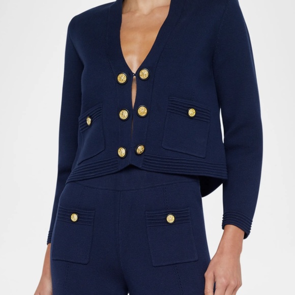 L'Agence Catie Knit V-Neck Blazer size XS - Picture 4 of 4